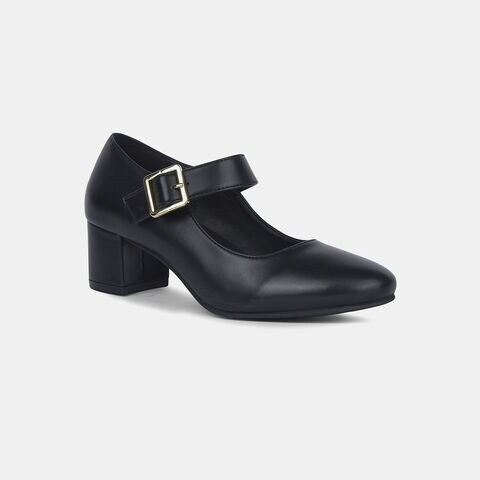 Bata Black Pump sandals For Women